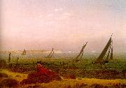 Caspar David Friedrich Woman on the Beach of Rugen 4 oil painting